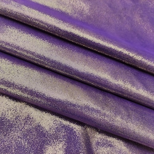 Purple gold iridescent soft suede pieces, thin metallic leather fabric supplies for earrings and jewelry crafts