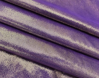 Purple gold iridescent soft suede pieces, thin metallic leather fabric supplies for earrings and jewelry crafts