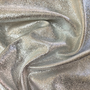 Light silver soft premium leather sheets, luxury metallic fabric textured italian pieces for jewelry crafts, for earrings