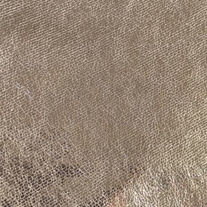 Light gold metallic soft luxury leather hide, platinum fabric textured pieces, genuine italian supplies for crafts