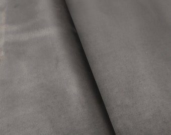 Black distressed crazy horse genuine leather pieces, 1.6-1.8mm thick