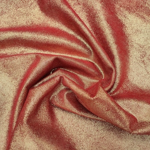 Red gold iridescent soft suede pieces, thin metallic leather fabric supplies for earrings and jewelry crafts