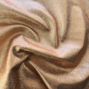 Folha de couro metálico italiano premium ouro rosa, peças de bezerro com textura de tecido macio para artesanato, suprimentos de bricolage