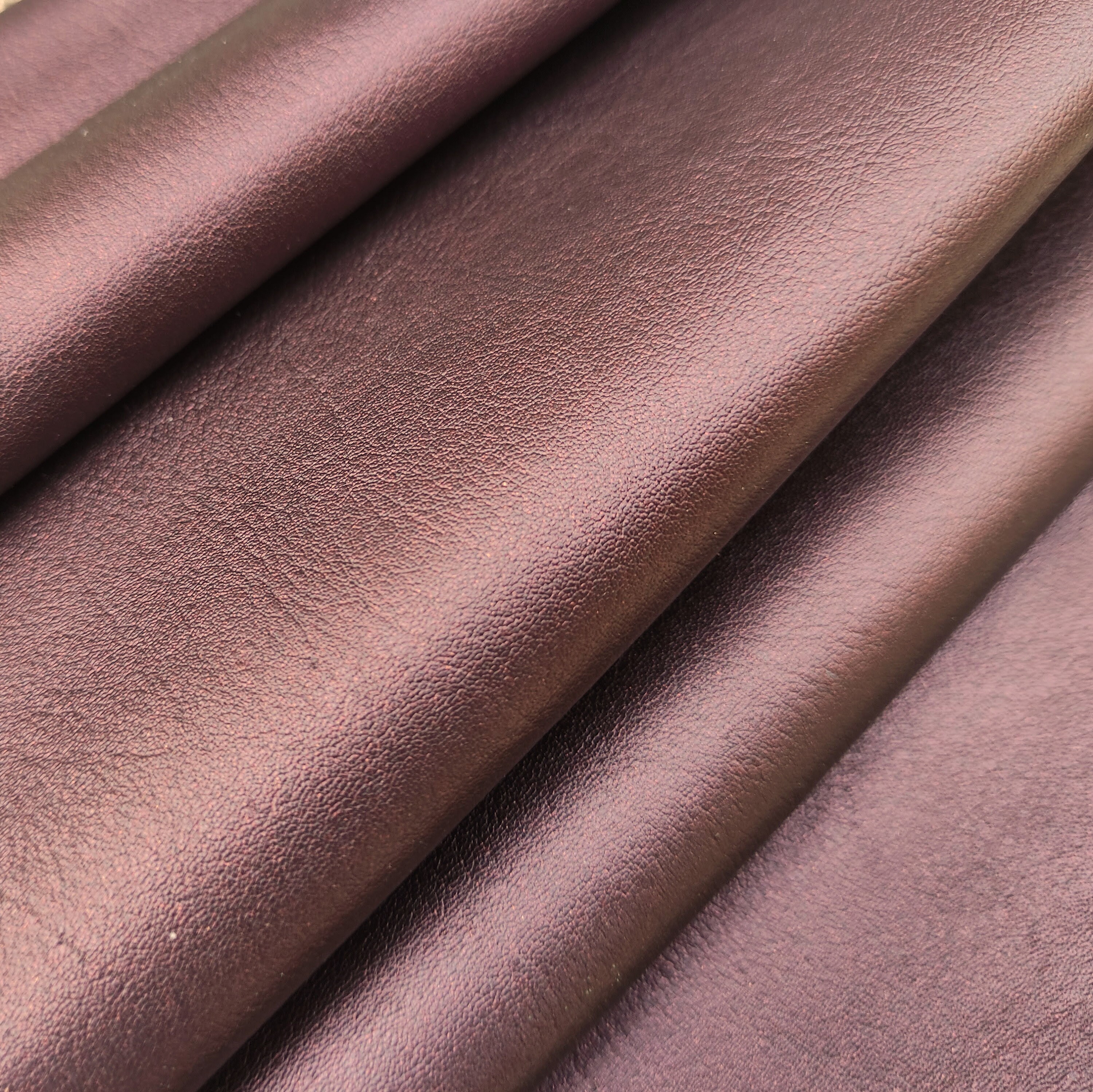 Metallic Bronze Kangaroo Leather Hide Veg Tanned, Full Grain Luxury ...