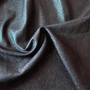 Petrol blue metallic genuine leather sheets, luxury dark denim fabric textured italian pieces, supplies for crafting