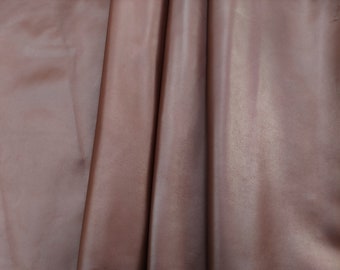 Full grain brown genuine cow leather sheets, premium cowhide pieces for bags, calf scraps supplies for crafting