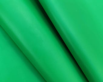 Trozos de piel de oveja napa auténtica suave de color verde claro, suministros de cuero de oveja a la venta, 0,8 - 1 mm de espesor