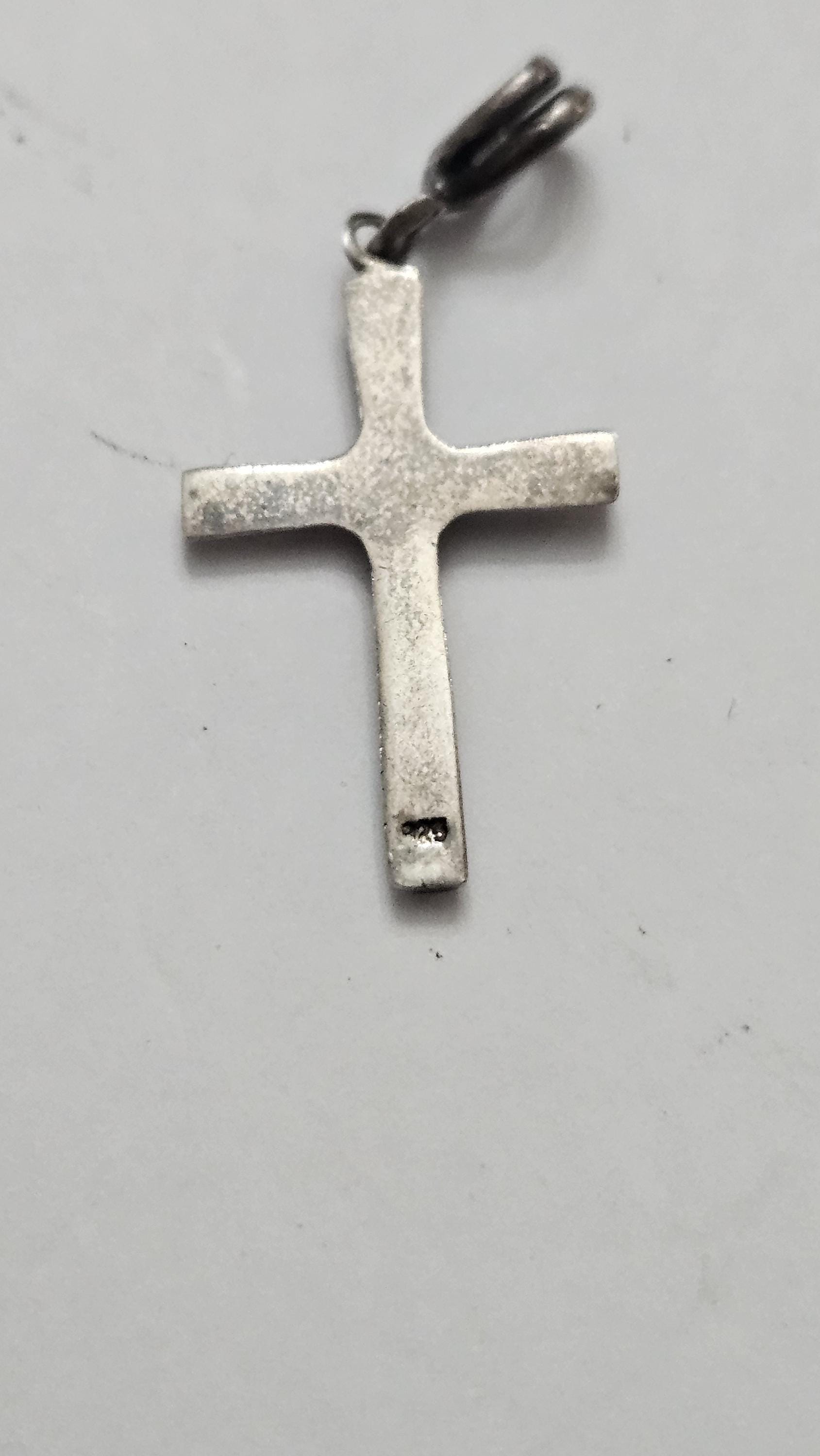 Sterling Silver Floral Cross Pendant - Etsy