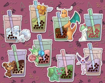 Pokémon Boba Vinyl Weatherproof Sticker