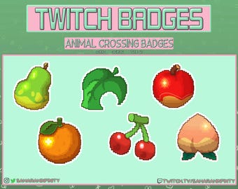 Pixel Art Animal Crossing Sub Badges for Twitch/Discord/YouTube
