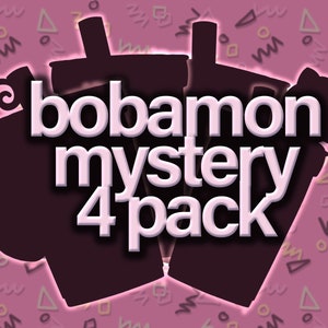 Bobamon Sticker Mystery 4 Pack