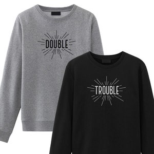 Double Trouble Bundle Unisex Sweatshirts - Bestie Bundle - Best Friend Gift - Friend Gift