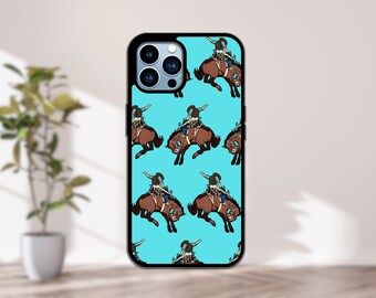Bucking Horse Phone Case, Iphone Cases, Western Style Accessories, Bronc, Rodeo Cowboy