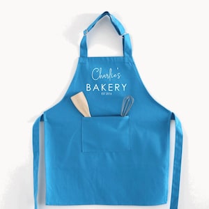 Kids Personalised Gift Bakery Est Apron