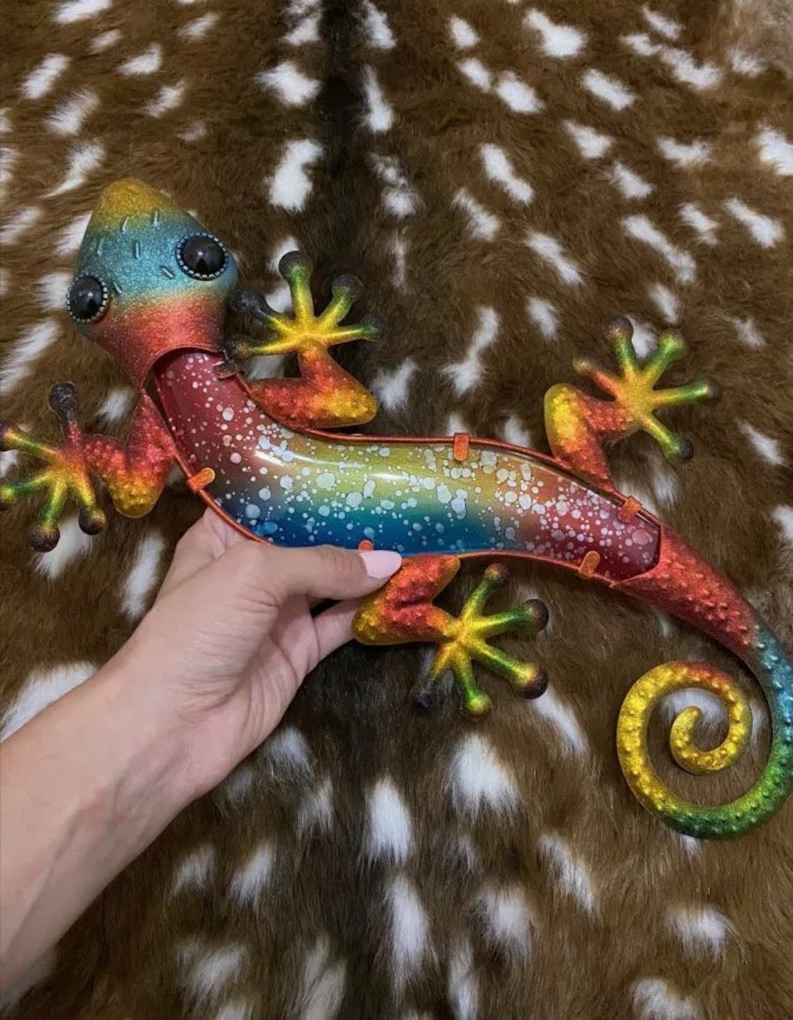 Metal Gecko Wall Decor with Glass for Home Garden Decoration Etsy