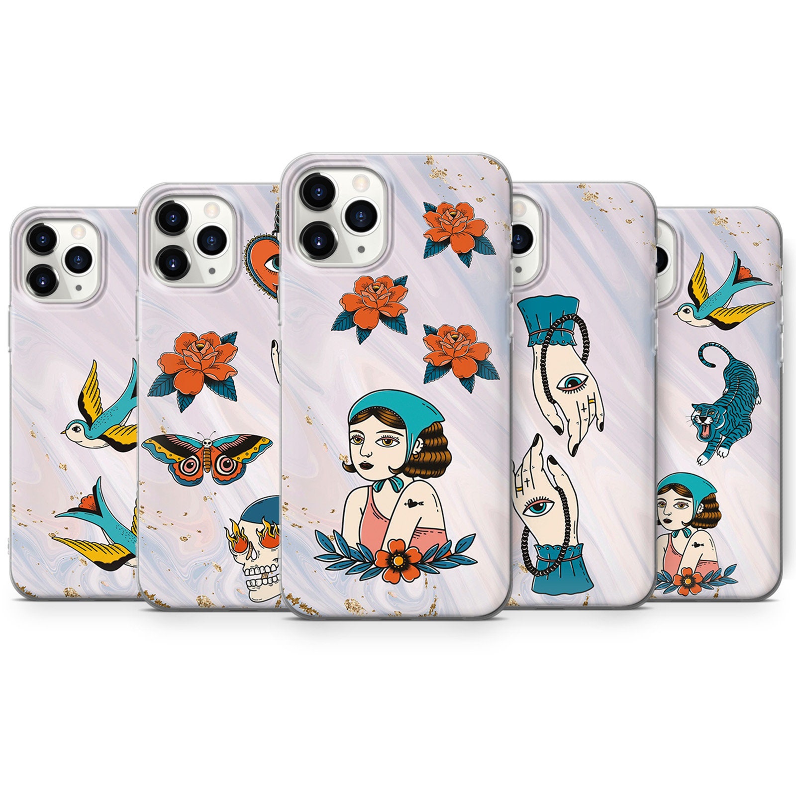 Retro Sticker Phone Case Sticker Cover for iPhone 12 11 Pro Etsy