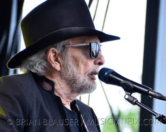 Merle Haggard Photo Contemporary Print of 2015 Photograph Country Music Poster Concert Photography Musician Portrait Nelsonville Music Fest