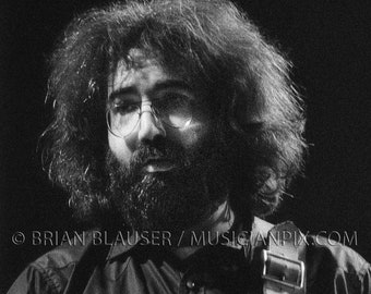 Grateful Dead Jerry Garcia Zeitgenössischer Druck von 1972 Vintage 35mm Negativ Fotografie Columbus Ohio veteranen gedenmonium gardistorium