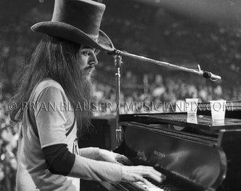 Leon Russell Vintage Photo: Archival Print 1970 Mad Dogs Englishmen Tour Santa Monica CA