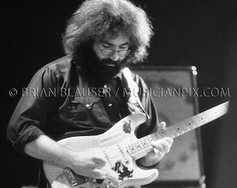 Grateful Dead Jerry Garcia Vintage Photo: Archival Print, 1972 Veterans Memorial Auditorium Columbus OH