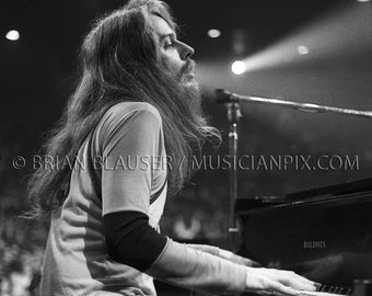 Leon Russell Vintage Photo: Archival Print, 1970 Mad Dogs Englishmen Tour Santa Monica CA