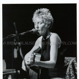 Eliza Gilkyson Vintage Photo: Silver Gelatin Print, 1992 Mountain Stage Charleston WV