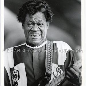 Earl King Vintage Photo: Silver Gelatin Print, 1996 Jazz Fest New Orleans LA