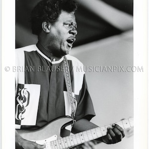 Earl King Vintage Photo: Silver Gelatin Print, 1996 Jazz Fest New Orleans LA