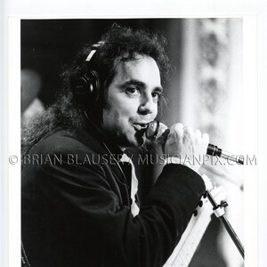 Daniel Lanois Vintage Photo: Silver Gelatin Print, 1989 Mountain Stage Charleston WV