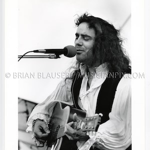 Daniel Lanois Vintage Photo: Silver Gelatin Print, 1990 Jazz Fest New Orleans LA
