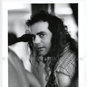 Daniel Lanois Vintage Photo: Silver Gelatin Print, 1990 Jazz Fest New Orleans LA