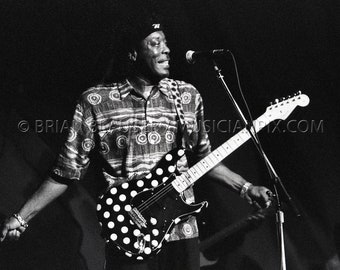 Buddy Guy Vintage Photo: Archival Print, 1996 Newport Music Hall Columbus OH