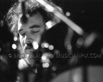 Grateful Dead Foto Bill Kreutzmann Schlagzeuger Zeitgenössischer Druck von 1972 Vintage 35mm Negativfotografie Psychedelische Rockmusik Columbus Ohio