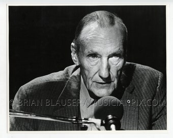 William S Burroughs Photo 1983 Vintage 8x10 Gelatin Silver Halide Print Kodak Paper Portrait Photograph Beat Generation Naked Lunch Texas