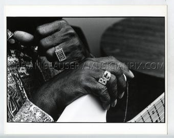 Buddy Guy Vintage Photo: Silver Gelatin Print, 1991 Newport Music Hall Columbus OH