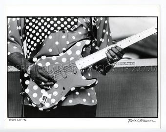 Buddy Guy Vintage Photo: Silver Gelatin Print, 1996 Jazz Fest New Orleans LA