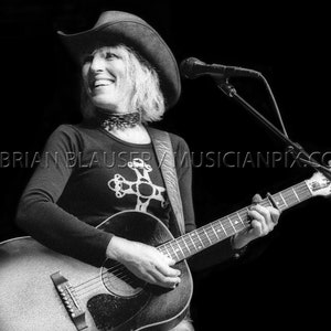 LUCINDA WILLIAMS Photo 2001 Contemporary Print of Vintage 35mm Negative Photograph Country Music Poster Mountain Stage Concert Photography