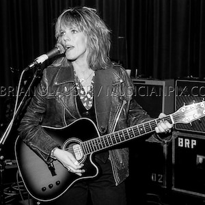 LUCINDA WILLIAMS 1992 Photo Contemporary Print of Vintage 35mm Negative Photograph Country Folk Rock Poster Mountain Stage Charleston WV
