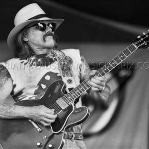 Allman Brothers Dickey Betts Vintage Photo: Archival Print, 1991 Jazz Fest New Orleans LA
