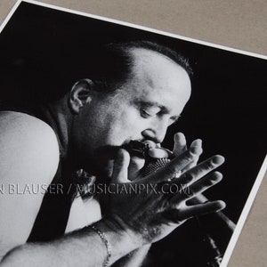Kim Wilson Vintage Photo: Silver Gelatin Print, 1994 Mountain Stage Charleston WV