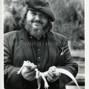 Vintage Dr John Photo 1989 Gelatin Silver Halide 8x10 Print Mac Rebennack Nitetripper White Albino Alligator Audubon Zoo New Orleans LA