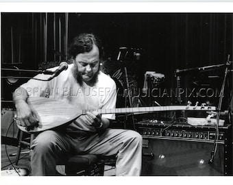 Foto d'epoca di David Lindley: stampa alla gelatina d'argento del 1993, Mountain Stage Charleston WV