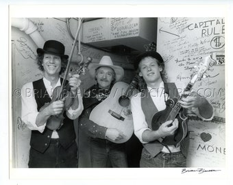 John Hartford Ramblin&#39; Jack Elliott Vintage Photo: Gelatin Silver Print, 1995 Charleston WV