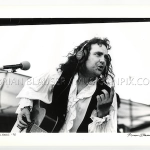 Daniel Lanois Vintage Photo: Silver Gelatin Print, 1990 Jazz Fest New Orleans LA