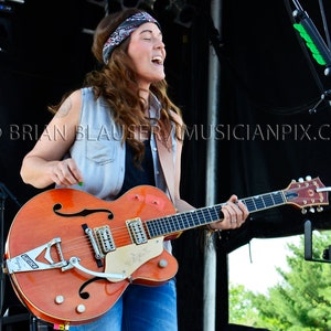BRANDI CARLILE Photo 2015 - Contemporary Print - 8.5x11-13x19 - Signed by Photographer Brian Blauser - Nelsonville Music Festival - Ohio