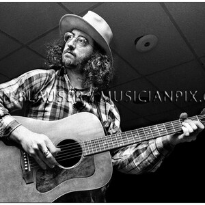 Vintage foto James McMurtry: 13 x 19 gearchiveerde kunstafdruk