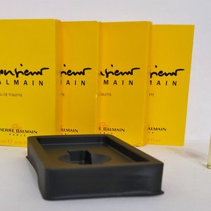 Monsieur Balmain Eau de Toilette set of 4 Samples i.e. 8ml / 0.27 Fl.Oz. - RARE VINTAGE