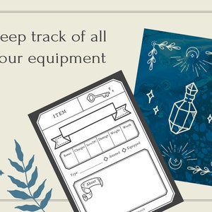 Dnd 5e Printable Custom Item Cards // RPG Digital Download // Dungeons ...
