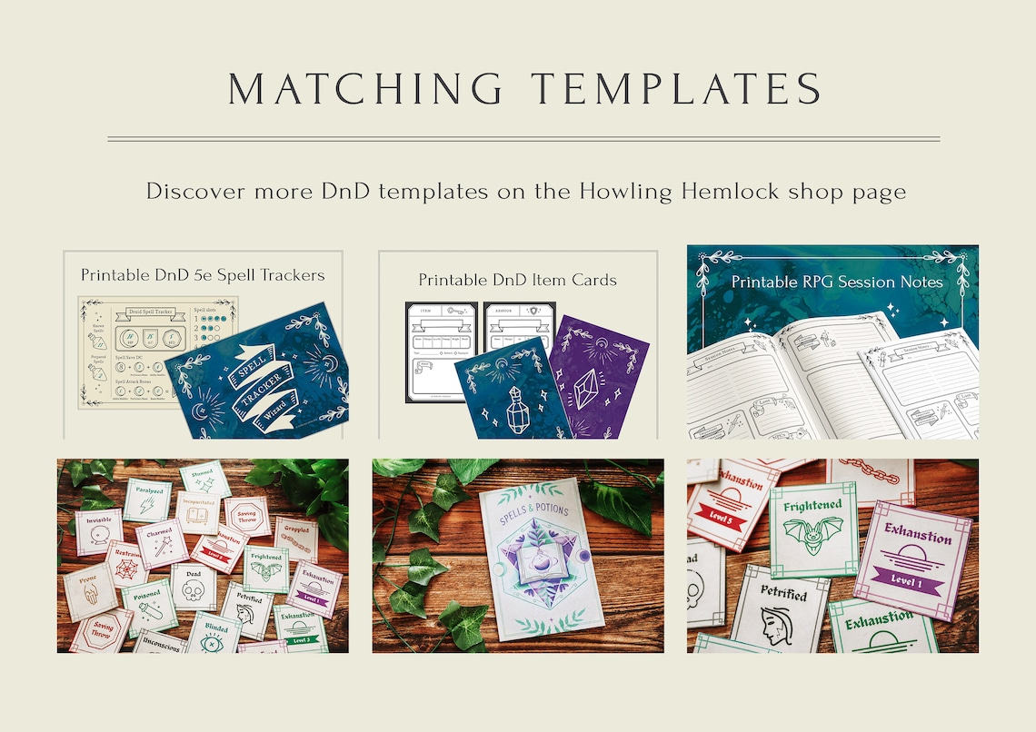 Dnd 5e Printable Character Sheet PDF // RPG Digital Download for ...