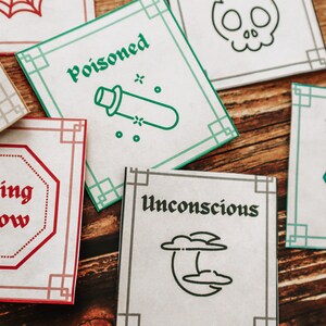 Dnd Printable Condition Token Cards for Dnd 5e // RPG Digital Download ...